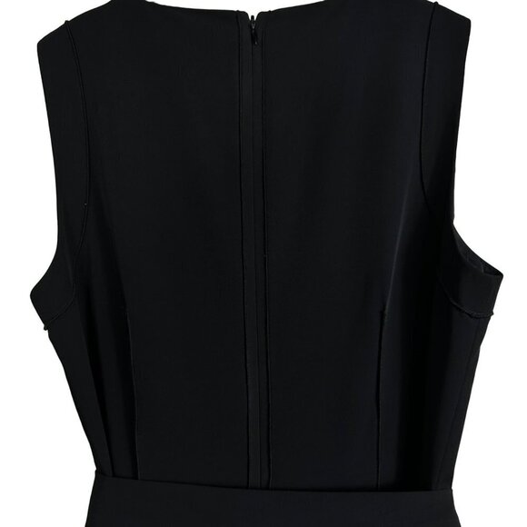 Calvin Klein Black A-line Sleeveless Flared Plain Office Style Size 3P - Picture 9 of 14